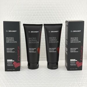 2x DR. BRANDT Micro Dermabrasion Exfoliating Body Polishing Exfoliator Scrub NIB